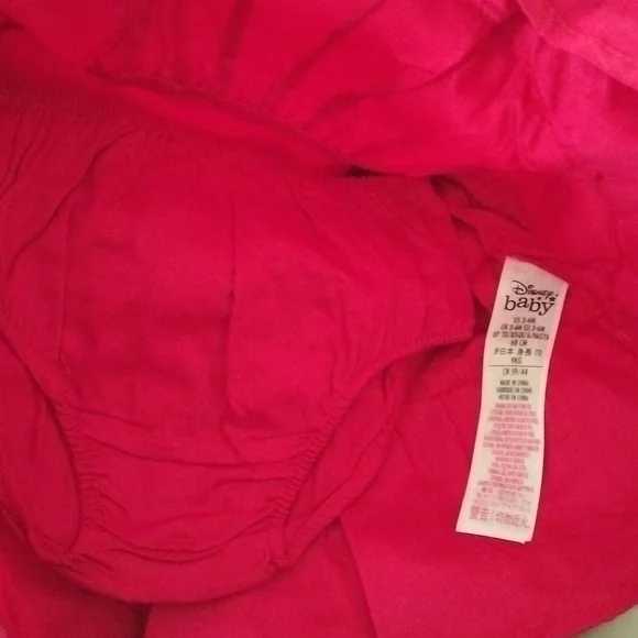Disney Minnie Mouse Red Holiday Dress for Baby, Size 3-6 Months